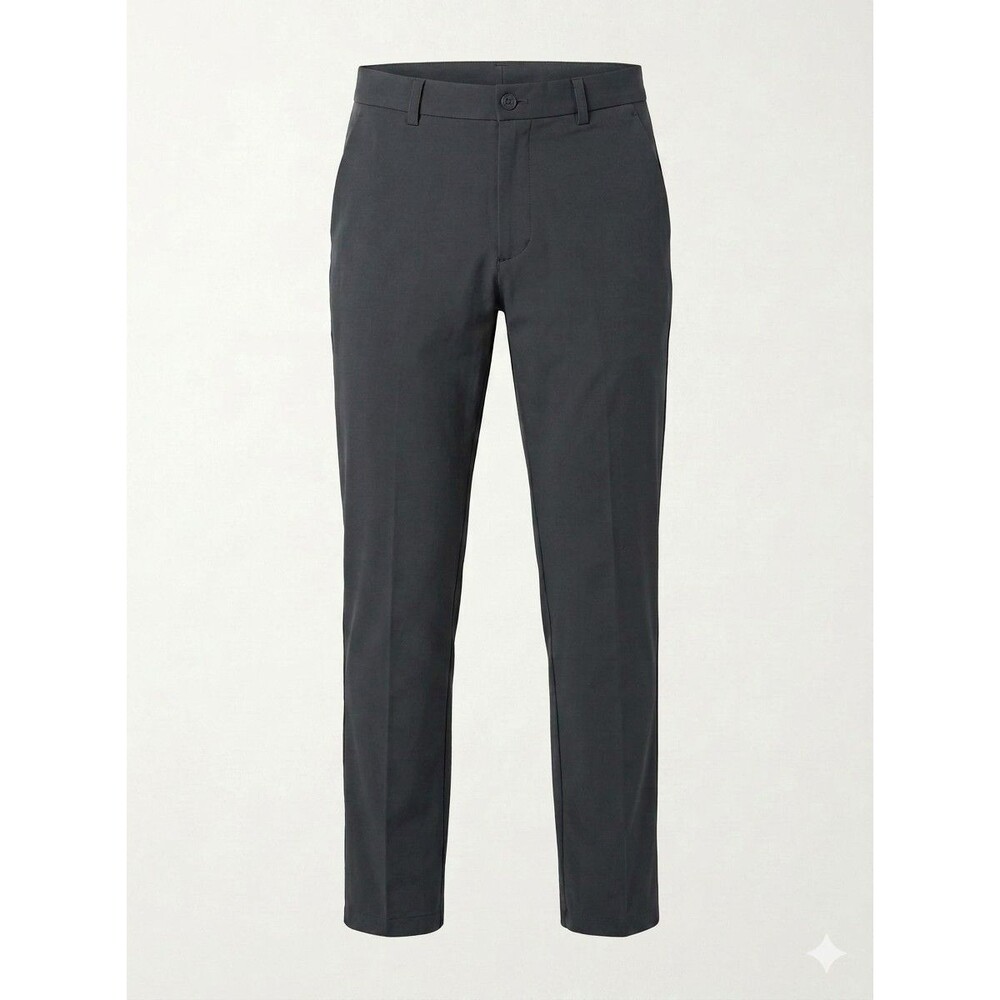 Pudolla Men's Golf Pants 36x30 Gray NWT Stretch Flat Front Work Chino Tech Slack